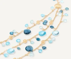 Necklaces-Marco Bicego 18K Yellow Gold Mixed Topaz Three-Strand Necklace Yellowgold