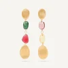 Earrings-Marco Bicego 18K Yellow Gold Mixed Tourmaline Drop Earrings Yellowgold