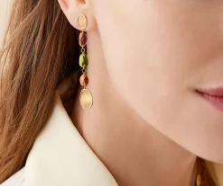 Earrings-Marco Bicego 18K Yellow Gold Mixed Tourmaline Statement Earrings Yellowgold