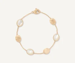 Bracelets-Marco Bicego 18K Yellow Gold Mother of Pearl u0026 Gold Bracelet Yellowgold