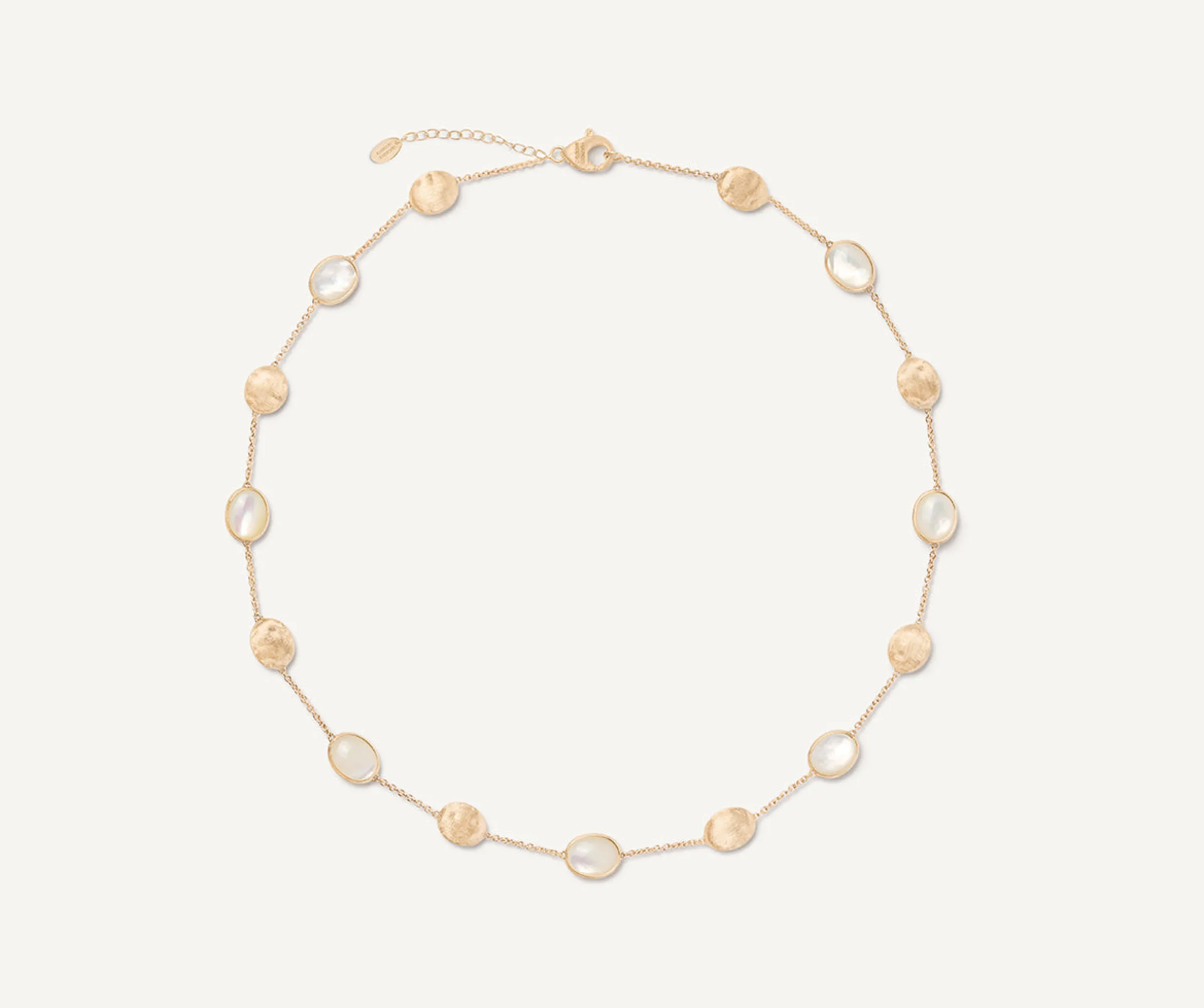Necklaces-Marco Bicego 18K Yellow Gold Mother of Pearl u0026 Gold Necklace Yellowgold
