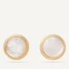 Earrings-Marco Bicego 18K Yellow Gold Mother of Pearl Stud Earrings YellowGold