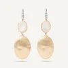 Earrings-Marco Bicego 18K Yellow Gold Mother of Pearl, Gold u0026 Diamond Accent Earrings Yellowgold