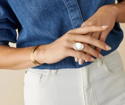 Rings-Marco Bicego 18K Yellow Gold Mother of Pearl Ring Yellowgold