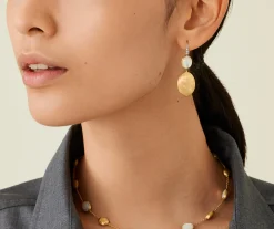 Earrings-Marco Bicego 18K Yellow Gold Mother of Pearl, Gold u0026 Diamond Accent Earrings Yellowgold