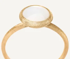 Rings-Marco Bicego 18K Yellow Gold Mother of Pearl Stackable Ring YellowGold