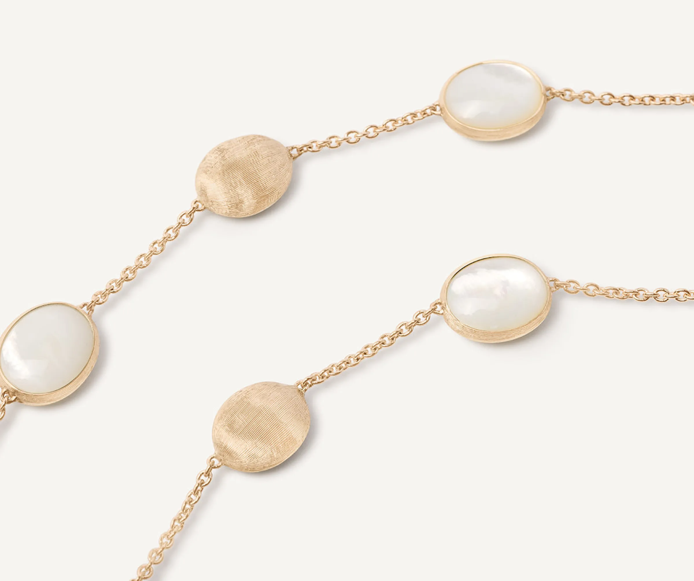 Necklaces-Marco Bicego 18K Yellow Gold Mother of Pearl u0026 Gold Necklace Yellowgold