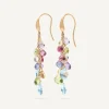 Earrings-Marco Bicego 18K Yellow Gold Multi-Strand Gemstone Earrings Yellowgold