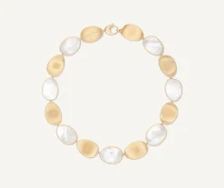 Necklaces-Marco Bicego 18K Yellow Gold Necklace with Mother of Pearl Yellowgold