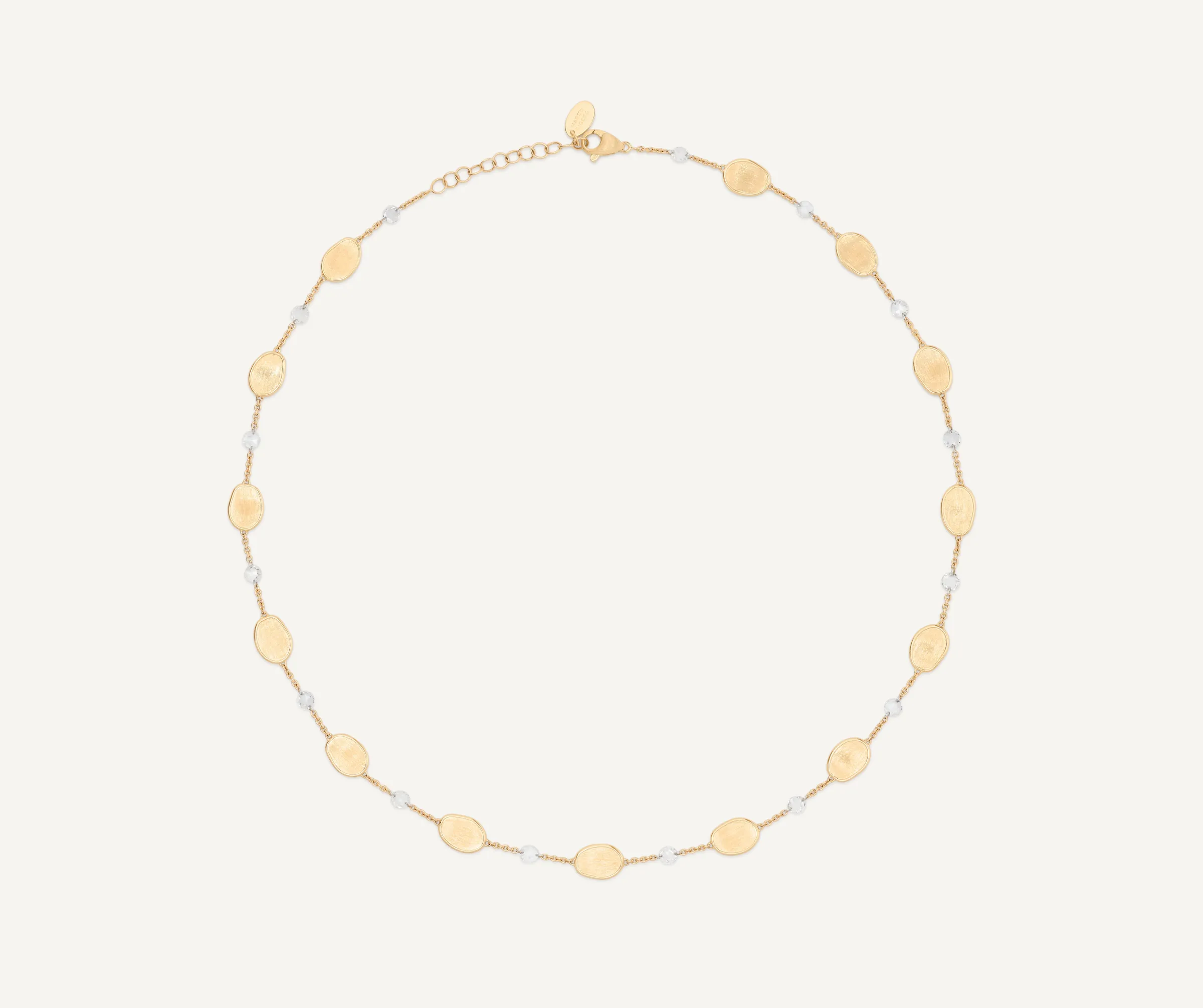 Necklaces-Marco Bicego 18K Yellow Gold Necklace with Diamonds Yellowgold