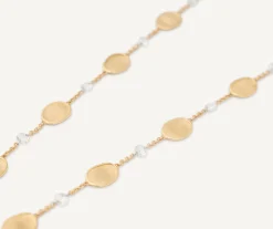 Necklaces-Marco Bicego 18K Yellow Gold Necklace with Diamonds Yellowgold