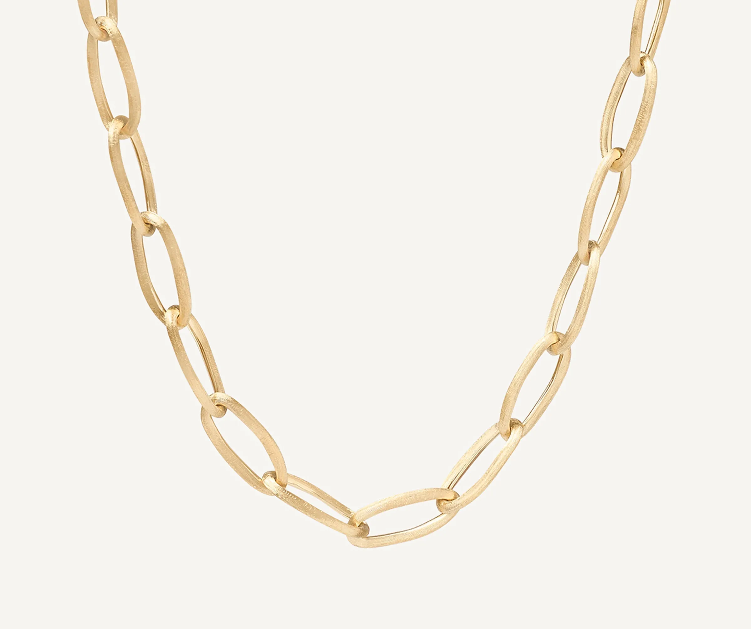 Necklaces-Marco Bicego 18K Yellow Gold Oval Link Necklace Yellowgold