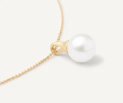 Pendants | Necklaces-Marco Bicego 18K Yellow Gold Pearl Pendant Necklace Yellowgold