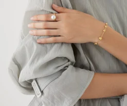 Rings-Marco Bicego 18K Yellow Gold Pearl Ring Yellowgold