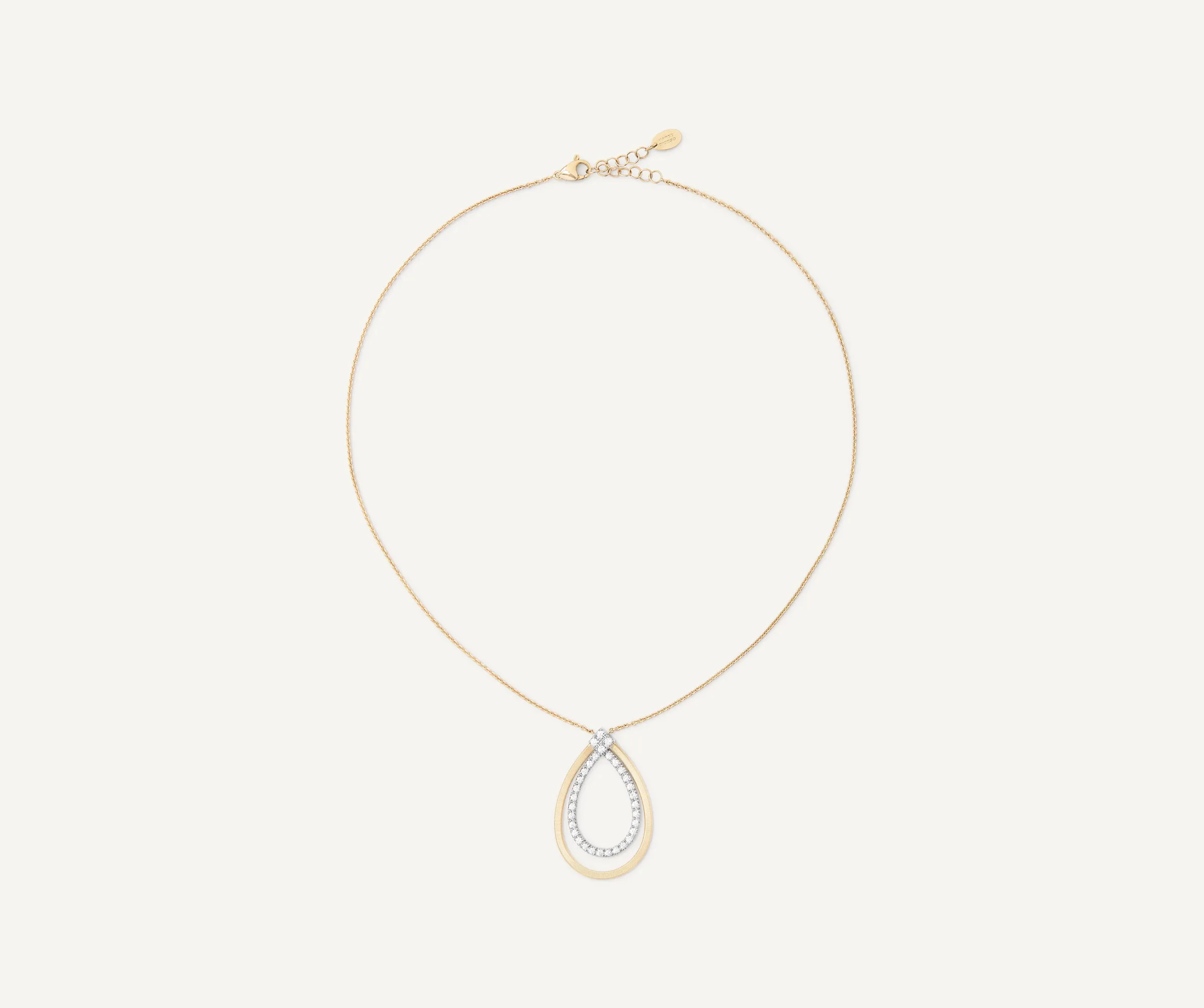 Pendants | Necklaces-Marco Bicego 18K Yellow Gold Pendant Necklace With Diamonds Yellowgold