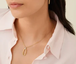 Necklaces | Pendants-Marco Bicego 18K Yellow Gold Pendant Necklace with Diamond Accent Yellowgold