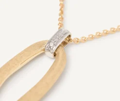 Necklaces | Pendants-Marco Bicego 18K Yellow Gold Pendant Necklace with Diamond Accent Yellowgold