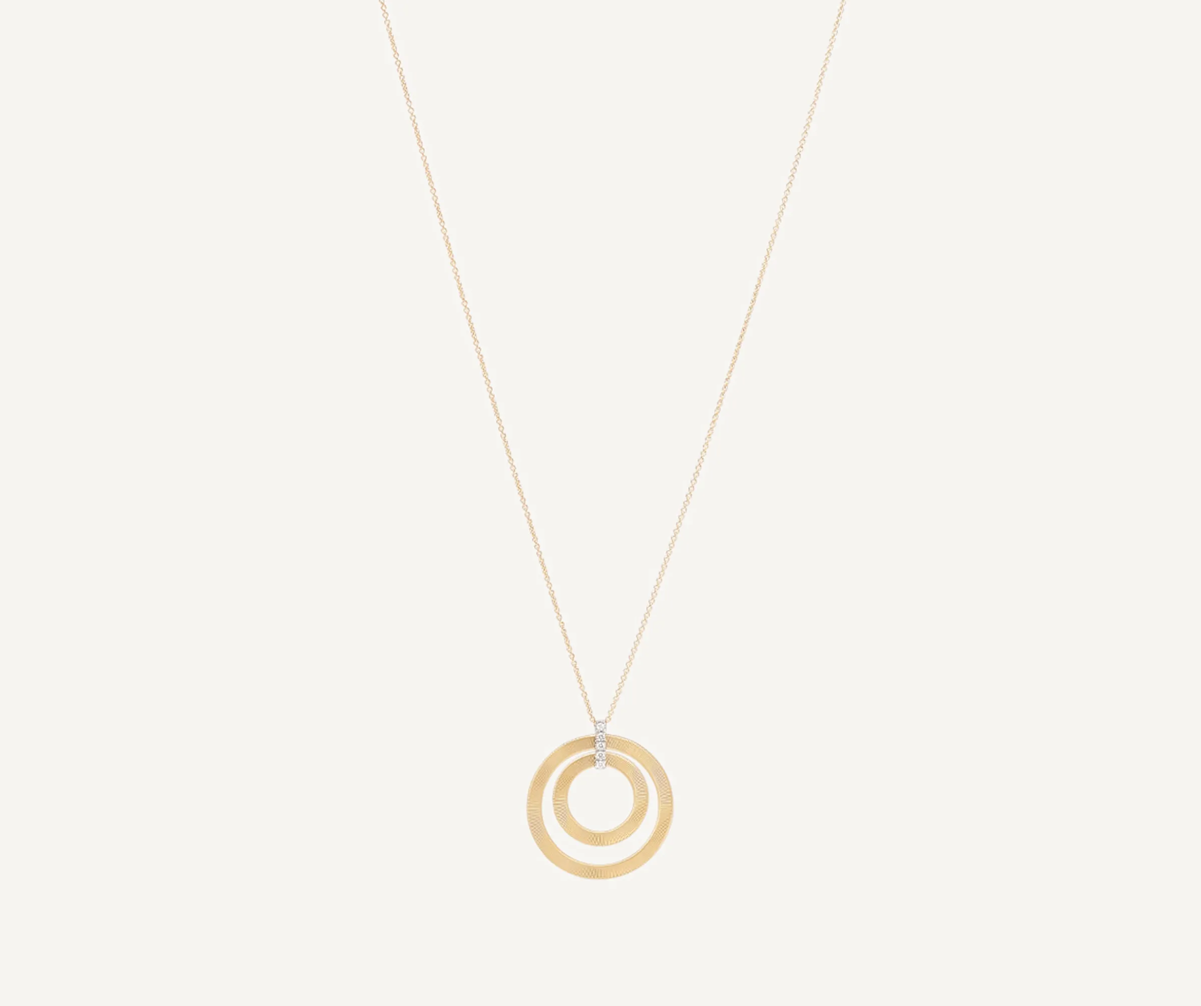 Pendants | Necklaces-Marco Bicego 18K Yellow Gold Pendant With Diamonds, Long Yellowgold