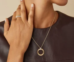 Pendants | Necklaces-Marco Bicego 18K Yellow Gold Pendant With Diamonds Yellowgold