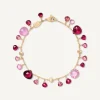 Bracelets-Marco Bicego 18K Yellow Gold Pink Tourmaline Single-Strand Bracelet Yellowgold