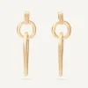 Earrings-Marco Bicego 18K Yellow Gold Polished u0026 Engraved Link Drop Earrings Yellowgold