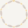 Necklaces-Marco Bicego 18K Yellow Gold Round Necklace With Diamond Elements Yellowgold
