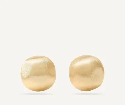 Earrings-Marco Bicego 18K Yellow Gold Round Studs, Small Yellowgold