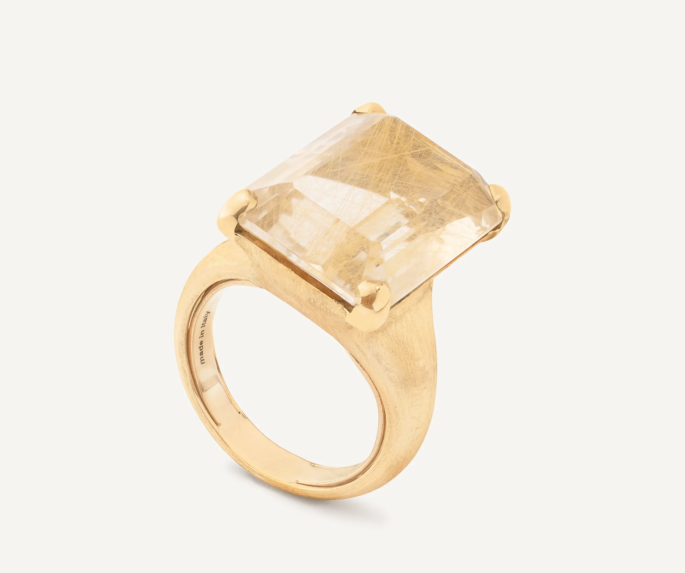 Rings-Marco Bicego 18K Yellow Gold Rutilated Quartz Cocktail Ring Yellowgold