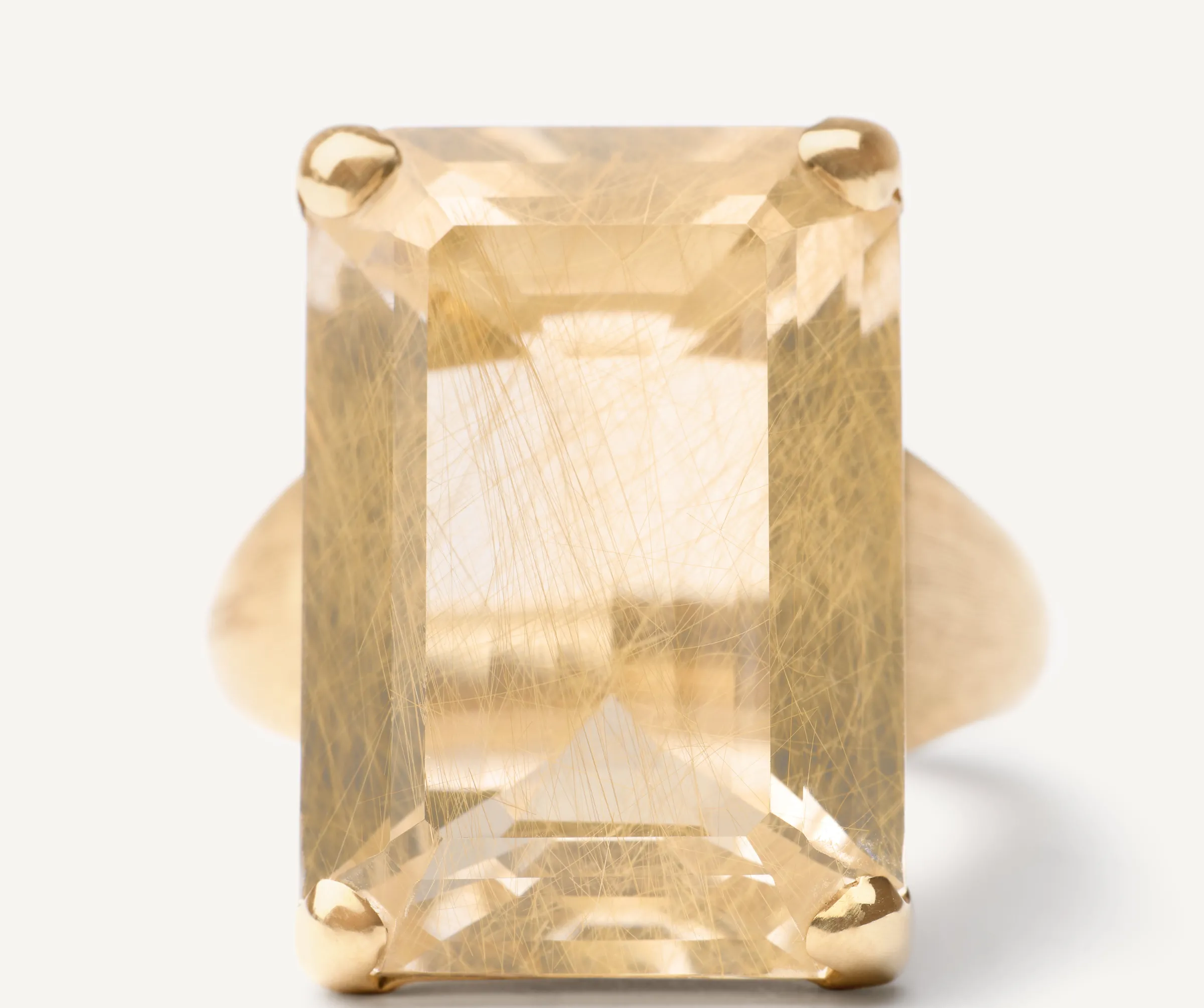 Rings-Marco Bicego 18K Yellow Gold Rutilated Quartz Cocktail Ring Yellowgold