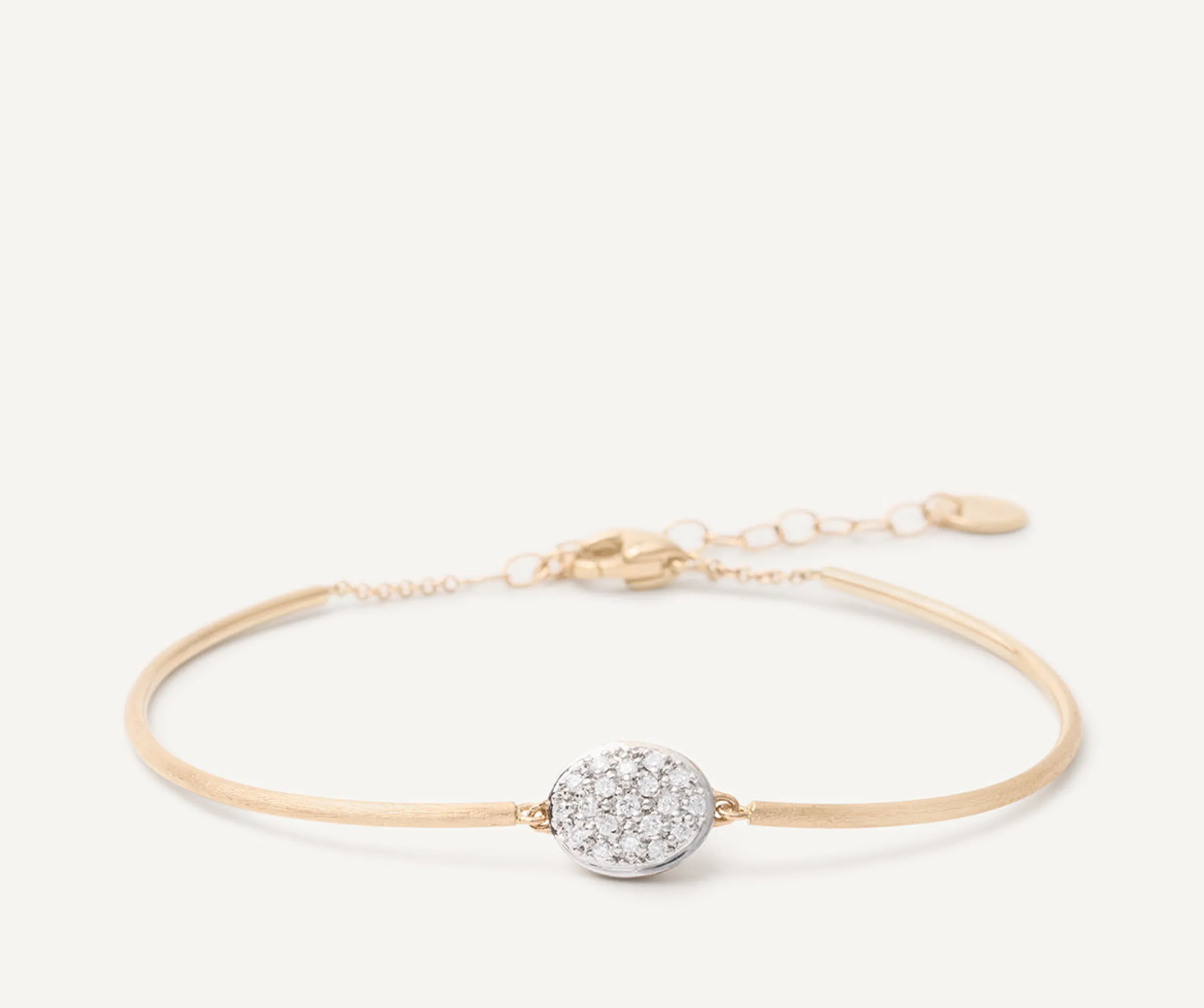 Bracelets-Marco Bicego 18K Yellow Gold Semi-Rigid Bracelet With Diamonds Yellowgold