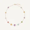Necklaces-Marco Bicego 18K Yellow Gold Short Gemstone Necklace Yellowgold