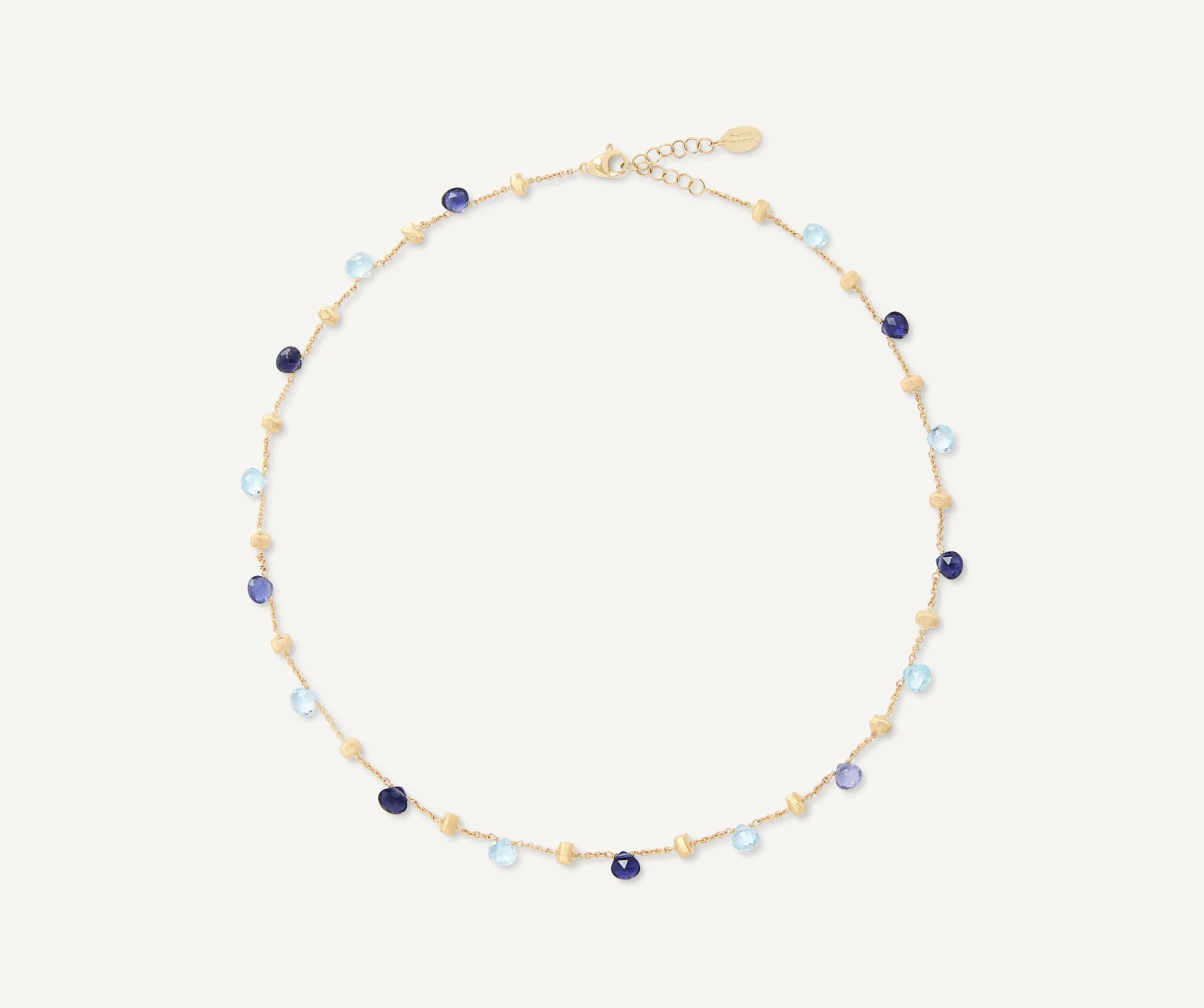 Necklaces-Marco Bicego 18K Yellow Gold Single-Strand Topaz u0026 Iolite Necklace Yellowgold