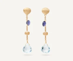 Earrings-Marco Bicego 18K Yellow Gold Single-Strand Topaz u0026 Iolite Earrings Yellowgold