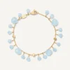 Bracelets-Marco Bicego 18K Yellow Gold Single-Strand Aquamarine Bracelet Yellowgold