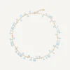 Necklaces-Marco Bicego 18K Yellow Gold Single-Strand Aquamarine Necklace Yellowgold