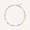 Necklaces-Marco Bicego 18K Yellow Gold Single-Strand Mixed Gemstone Necklace Yellowgold