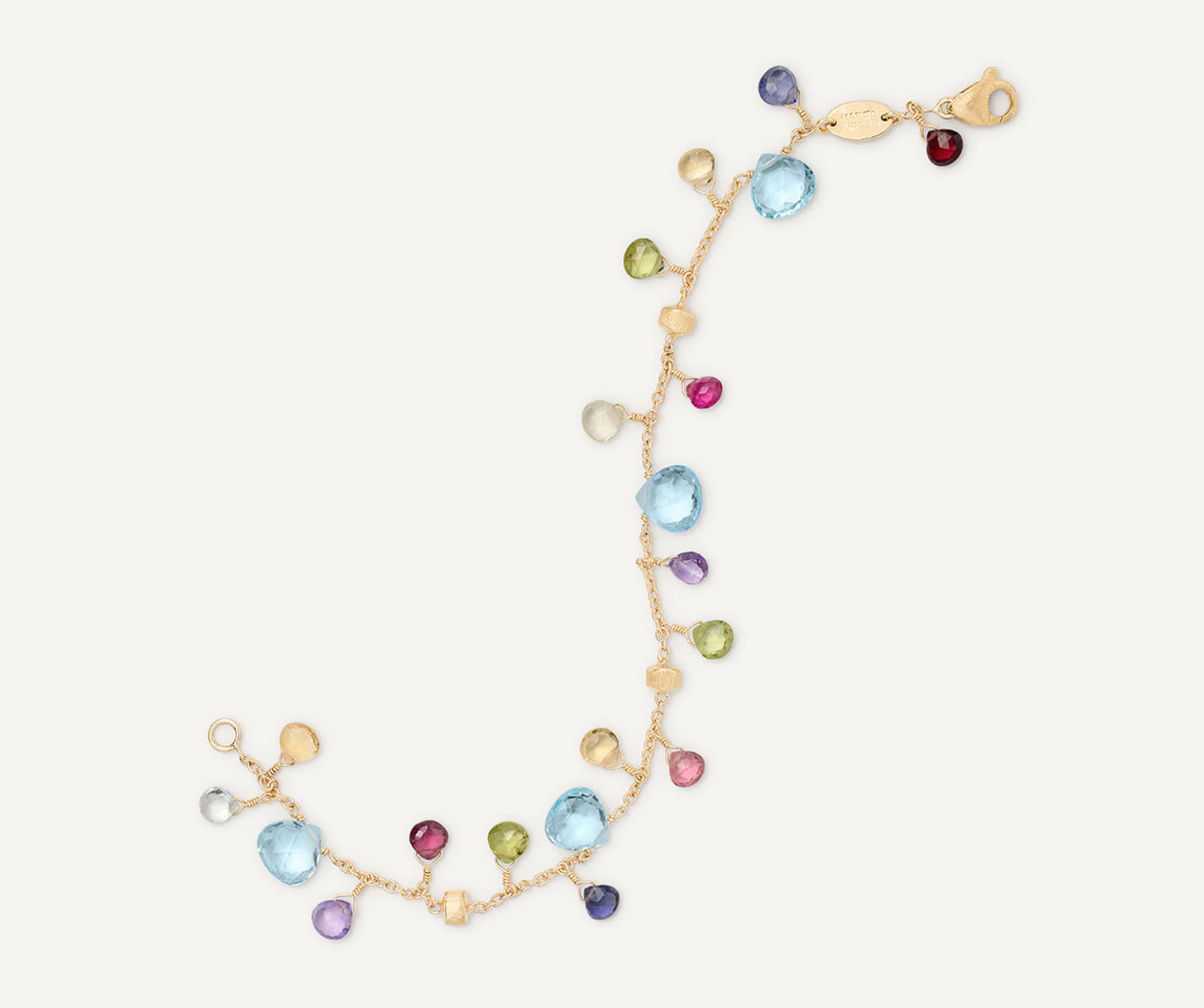 Bracelets-Marco Bicego 18K Yellow Gold Single-Strand Gemstone Bracelet, Topaz Accents Yellowgold