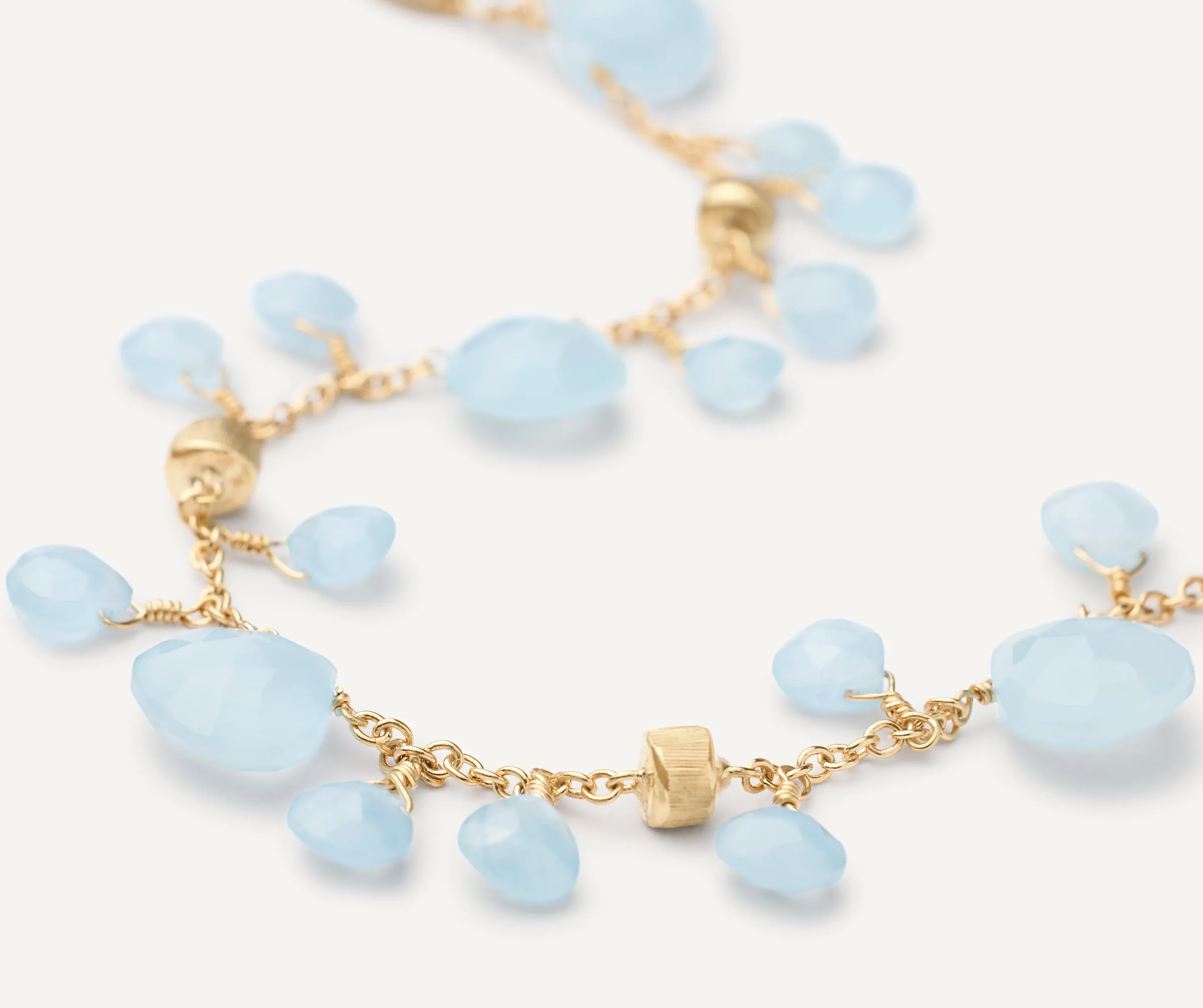 Bracelets-Marco Bicego 18K Yellow Gold Single-Strand Aquamarine Bracelet Yellowgold