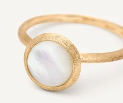 Rings-Marco Bicego 18K Yellow Gold Small Gemstone Ring Yellowgold