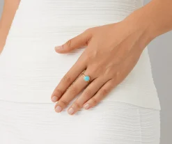 Rings-Marco Bicego 18K Yellow Gold Small Gemstone Ring Yellowgold