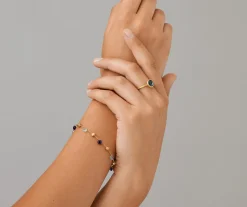Rings-Marco Bicego 18K Yellow Gold Small Gemstone Ring Yellowgold
