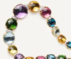Necklaces-Marco Bicego 18K Yellow Gold Statement Gemstone Collar with Diamonds Yellowgold