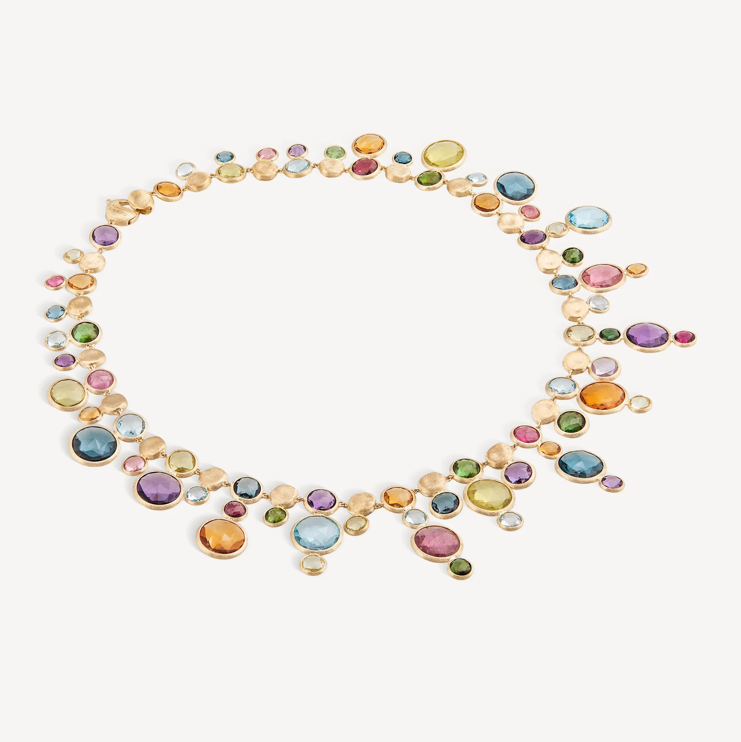 Necklaces-Marco Bicego 18K Yellow Gold Statement Round Gemstone Collar Yellowgold