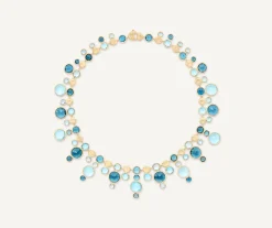 Necklaces-Marco Bicego 18K Yellow Gold Statement Round Topaz Collar Yellowgold