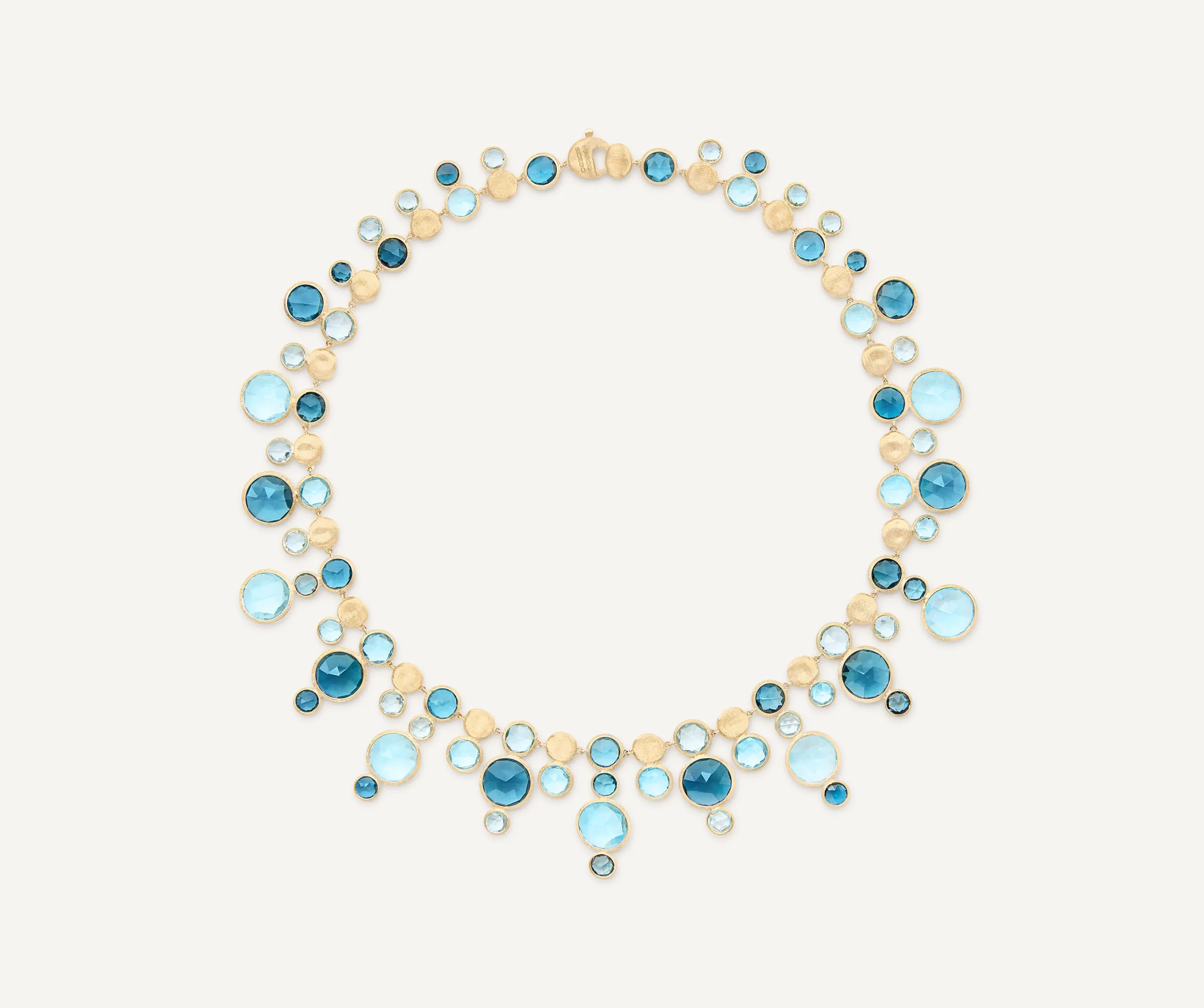 Necklaces-Marco Bicego 18K Yellow Gold Statement Round Topaz Collar Yellowgold