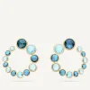 Earrings-Marco Bicego 18K Yellow Gold Statement Topaz Wrap Hoops Yellowgold