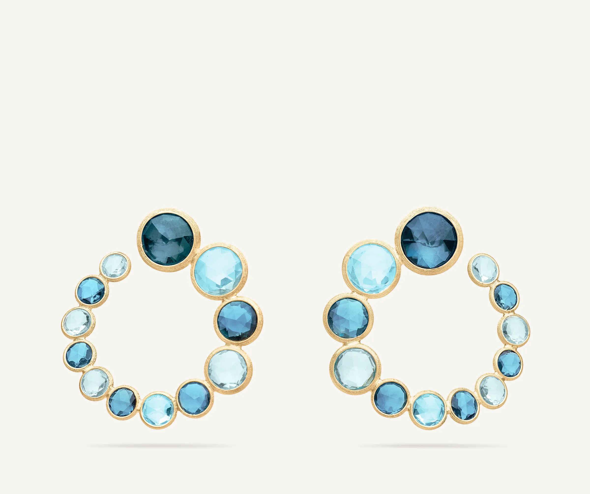 Earrings-Marco Bicego 18K Yellow Gold Statement Topaz Wrap Hoops Yellowgold