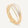 Bracelets-Marco Bicego 18K Yellow Gold 5-Strand Bangle With Diamond Bars Yellowgold