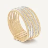 Bracelets-Marco Bicego 18K Yellow Gold 9-Strand Bracelet with Diamond Pavé Bands Yellowgold