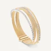 Bracelets-Marco Bicego 18K Yellow Gold 5-Strand Coil Bracelet With Diamond Pavé Bands Yellowgold